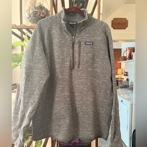 Patagonia Gray Quarter-Zip Better Sweater